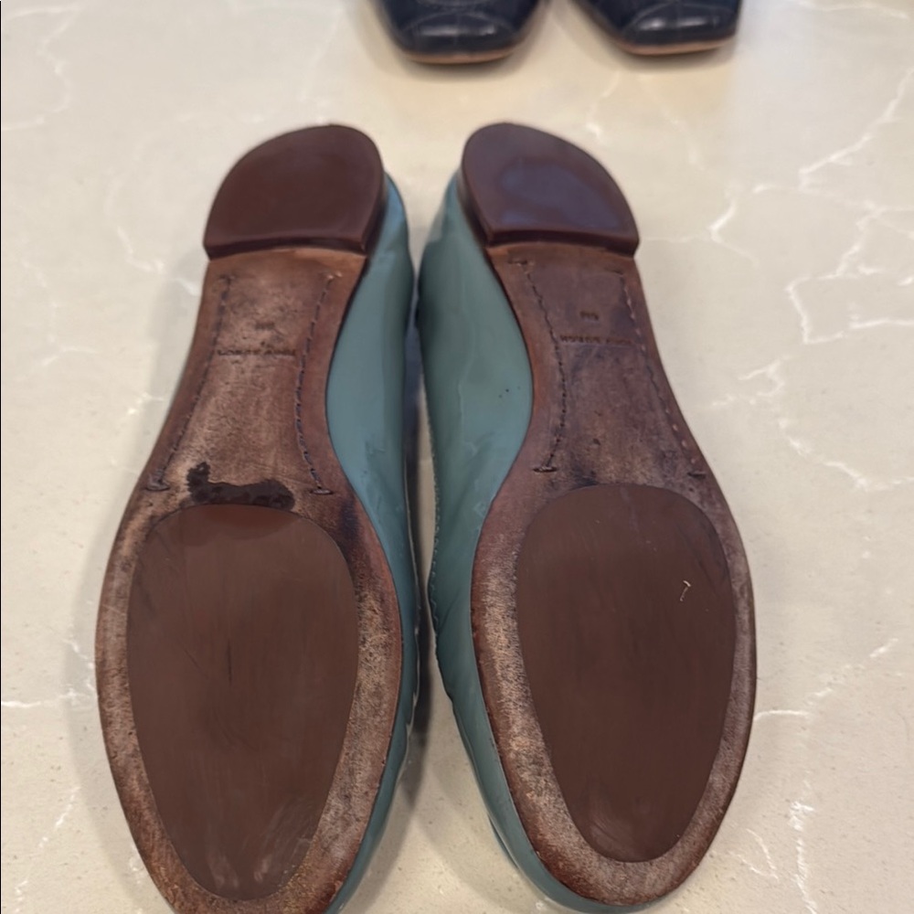 Tory Burch Women's Blue Ballet Flats - Picture 3 of 7